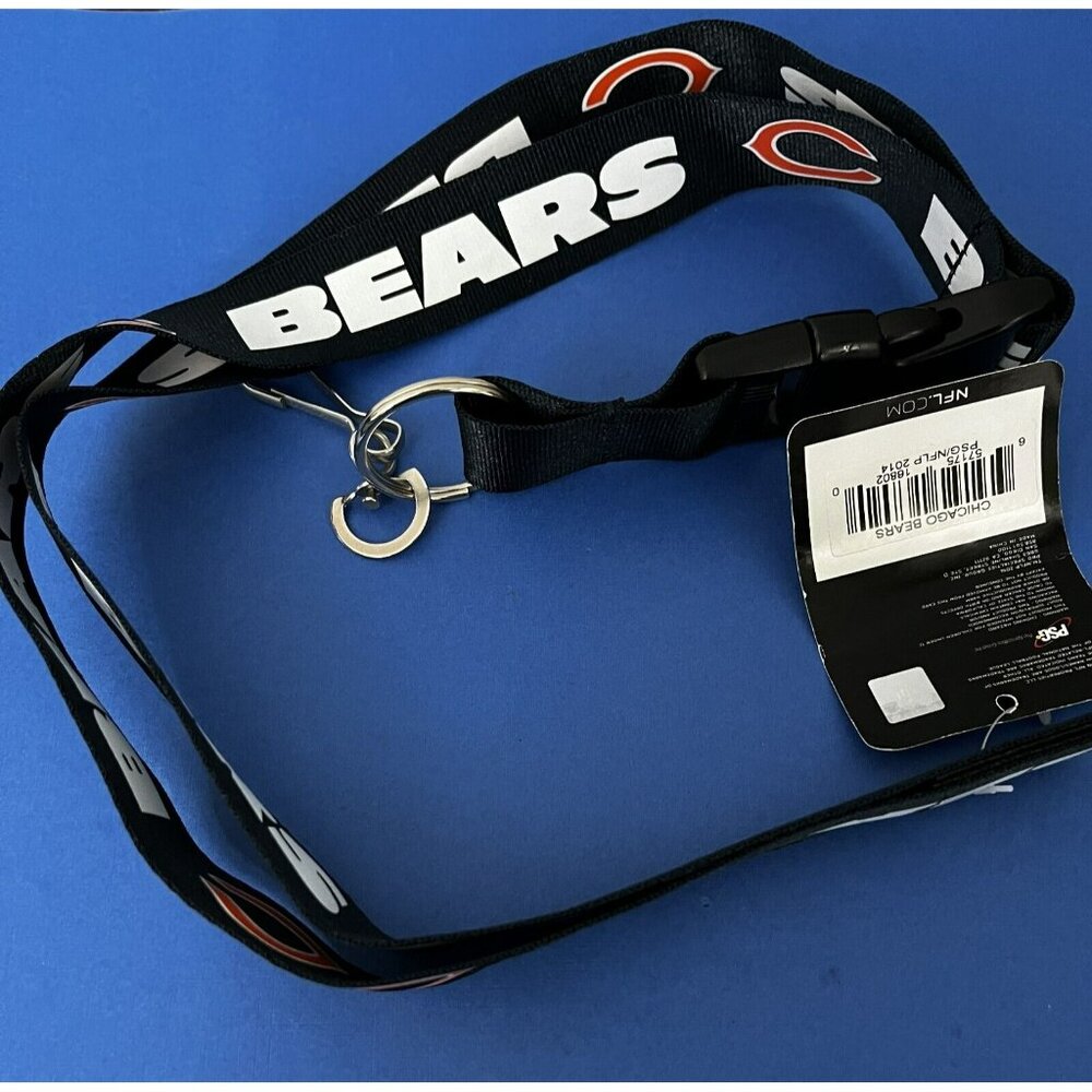 CHICAGO BEARS NFL Football Official Licensed Lanyard Key Chain New NWT